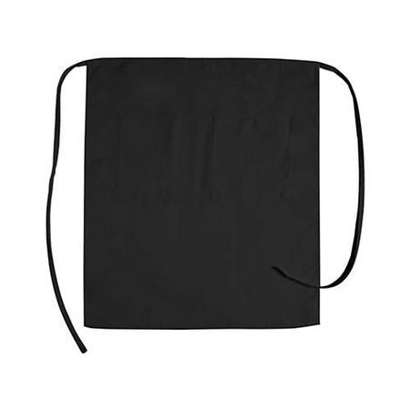 KNG 2 Pocket Black Bistro Apron 1043BLK